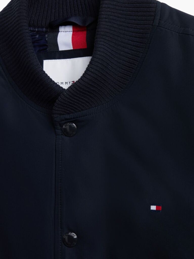 Blue Global Stripe Padded Relaxed Bomber Jacket  Men