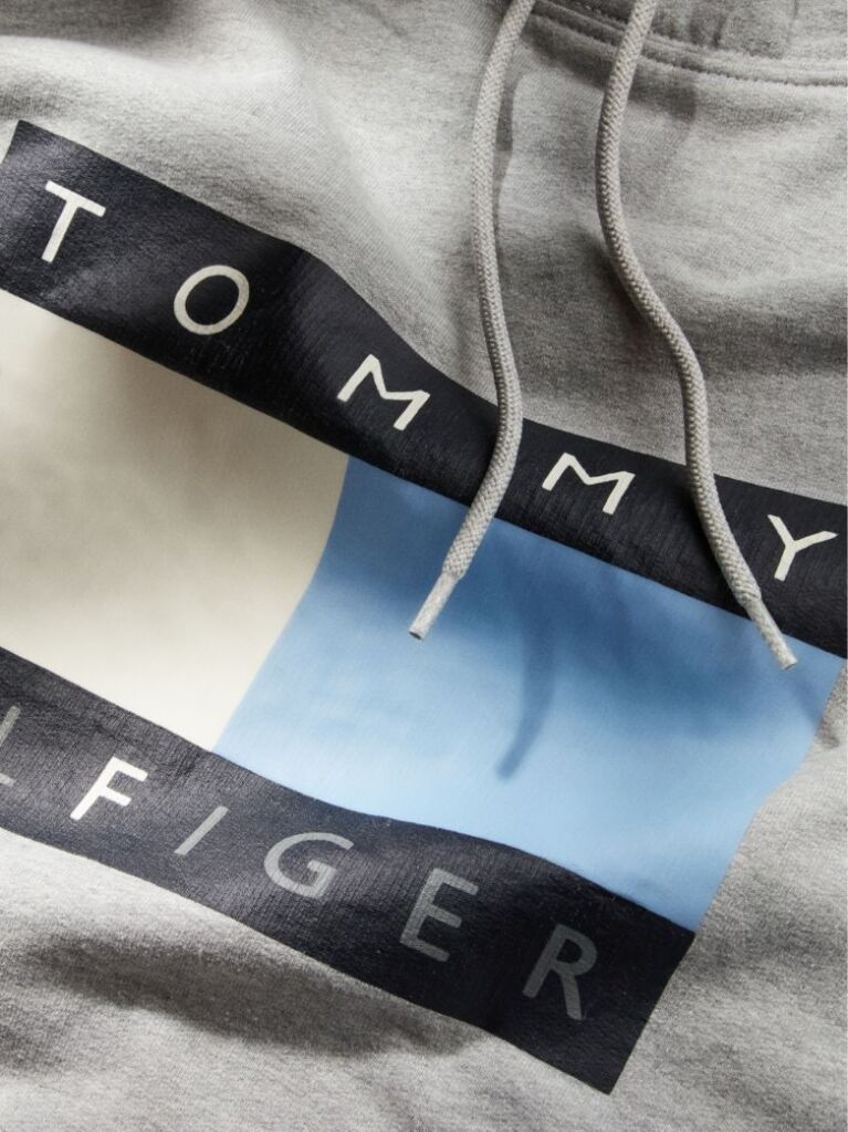 Gri Tommy Hilfiger x FRGMT Hanorac Cu Croiala Lejera   Barbati