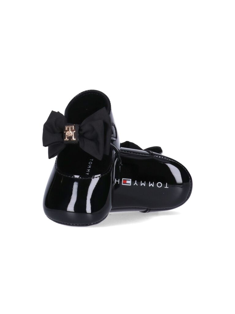 Negru Balerina Cu Velcro  Fete