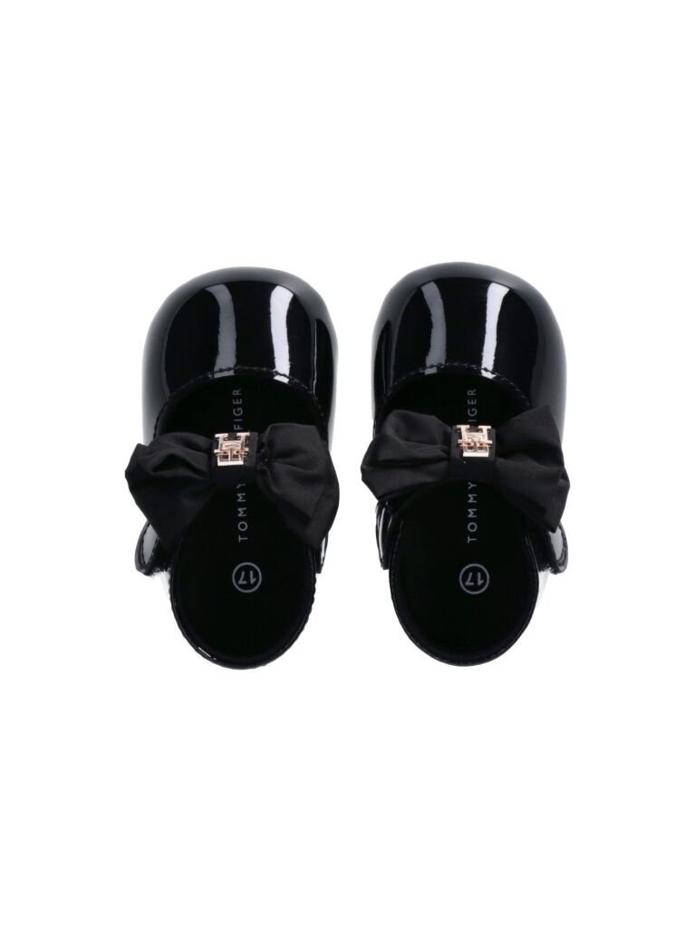 Negru Balerina Cu Velcro  Fete