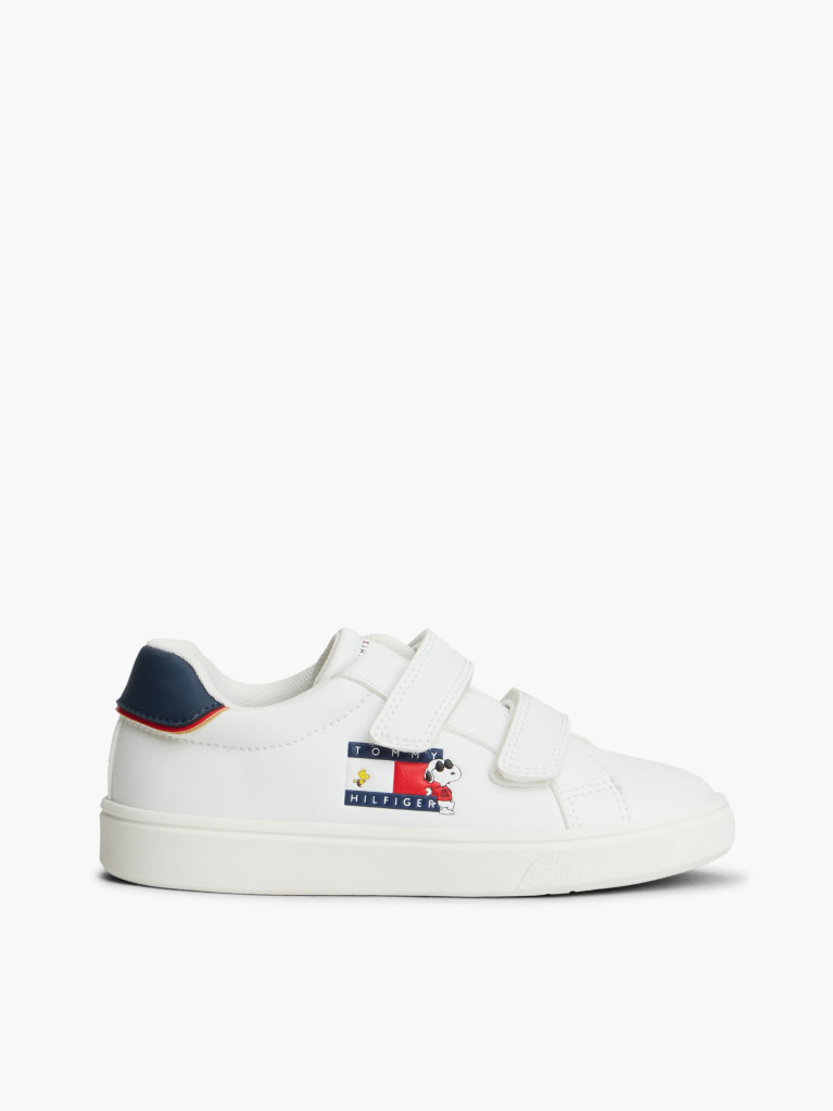 White Peanuts® Velcro Sneakers  Kids Unisex