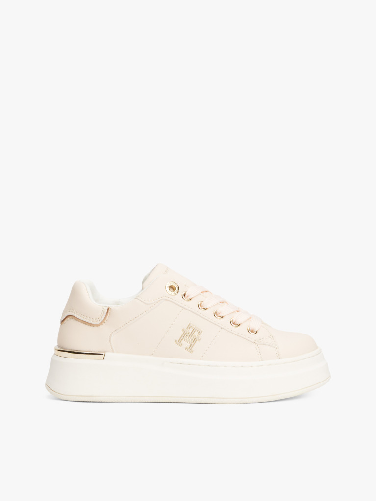 Pink TH Monogram Lace-Up Sneakers  Girls