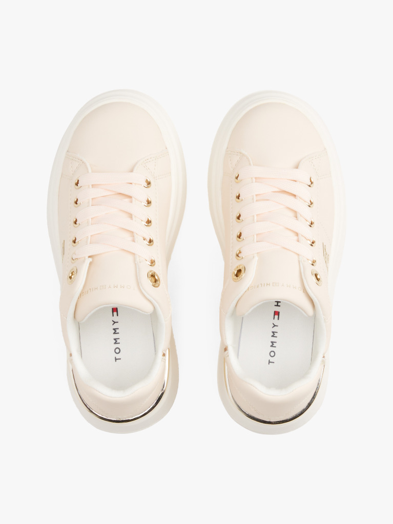 Pink TH Monogram Lace-Up Sneakers  Girls