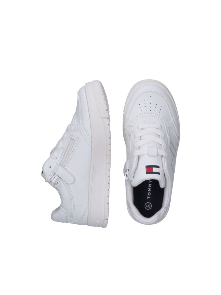 Alb Sneakers Cu Sireturi Low Cut  Copii unisex