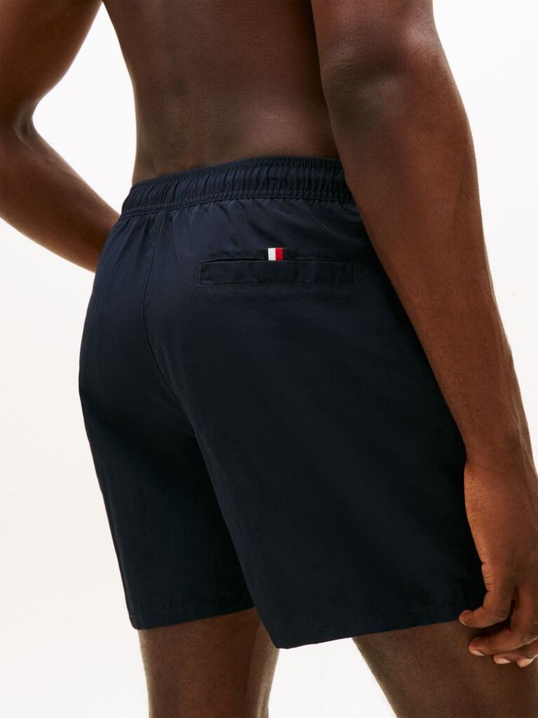 Blue Pantaloni Scurti De Plaja Cu Lungime Medie Cu Logo Original  Barbati