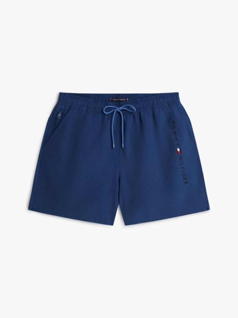 Blue Pantaloni Scurti De Plaja Cu Dungi Ithaca Si Lungime Medie  Barbati