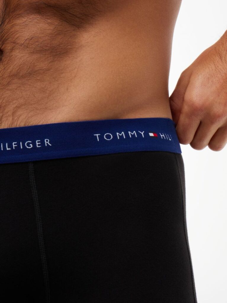 Multi 3-Pack Signature Repeat Logo Waistband Trunks  Men