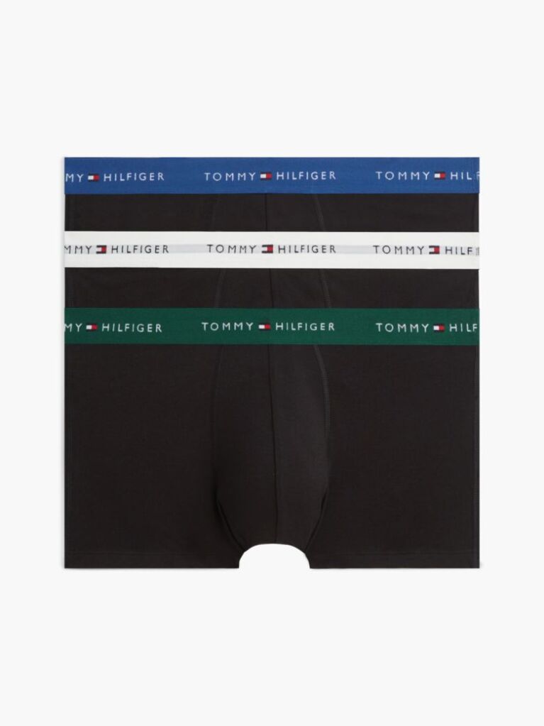 Multi Set De 3 Boxeri Cu Banda Elastica Si Logo Repetat  Barbati
