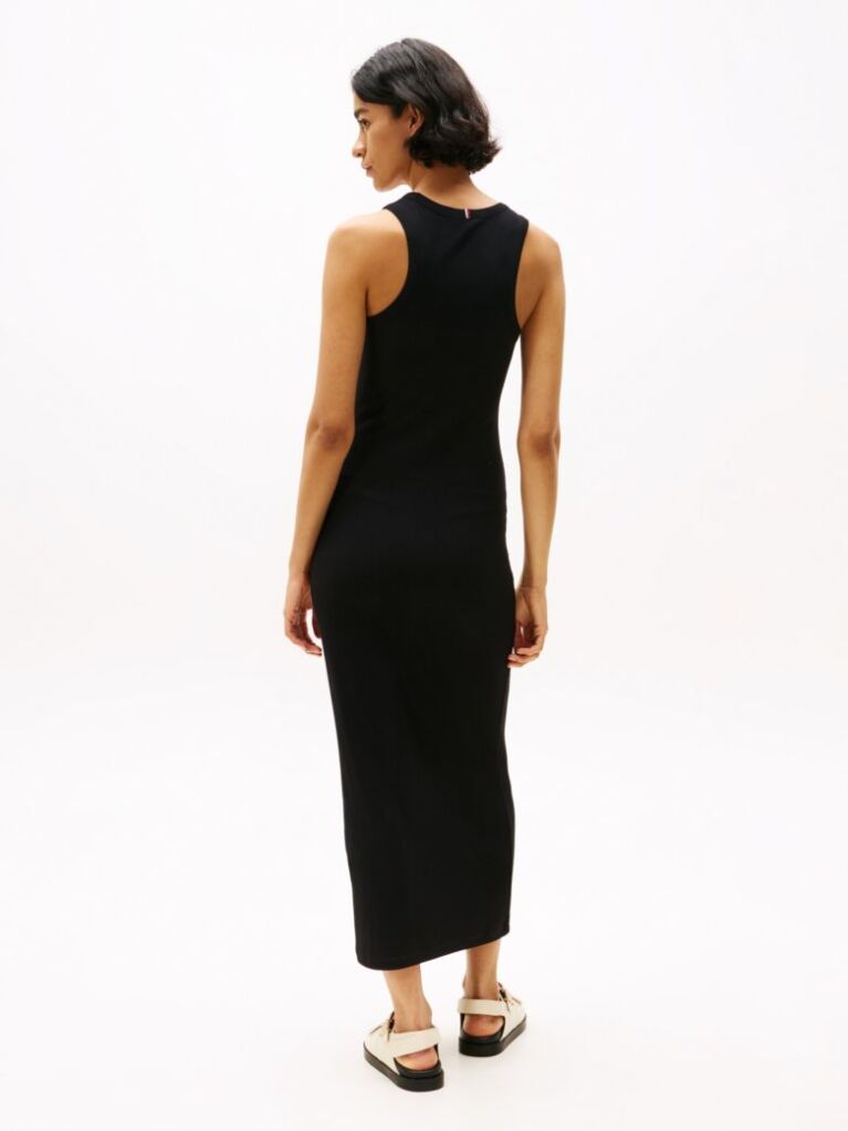 Negru Rochie Midi Bodycon Tricotata  Femei