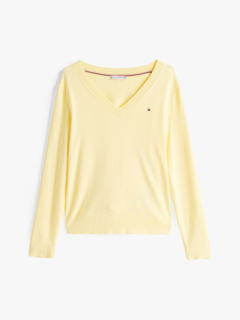 Yellow Jersey V-Neck Jumper  Women