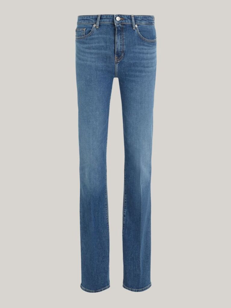 Denim Blugi Cu Talie Medie  Femei