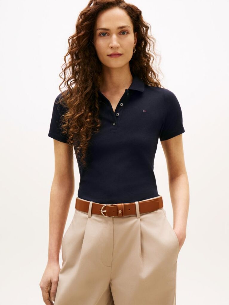 Blue Tricou Polo 1985 Slim  Femei