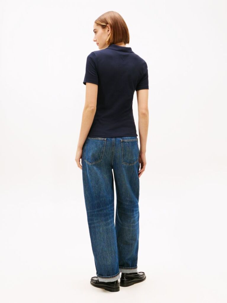 Blue Tricou Polo 1985 Slim  Femei