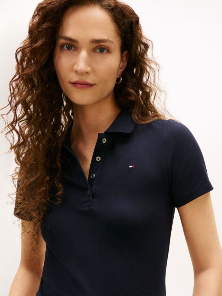 Blue Tricou Polo 1985 Slim  Femei