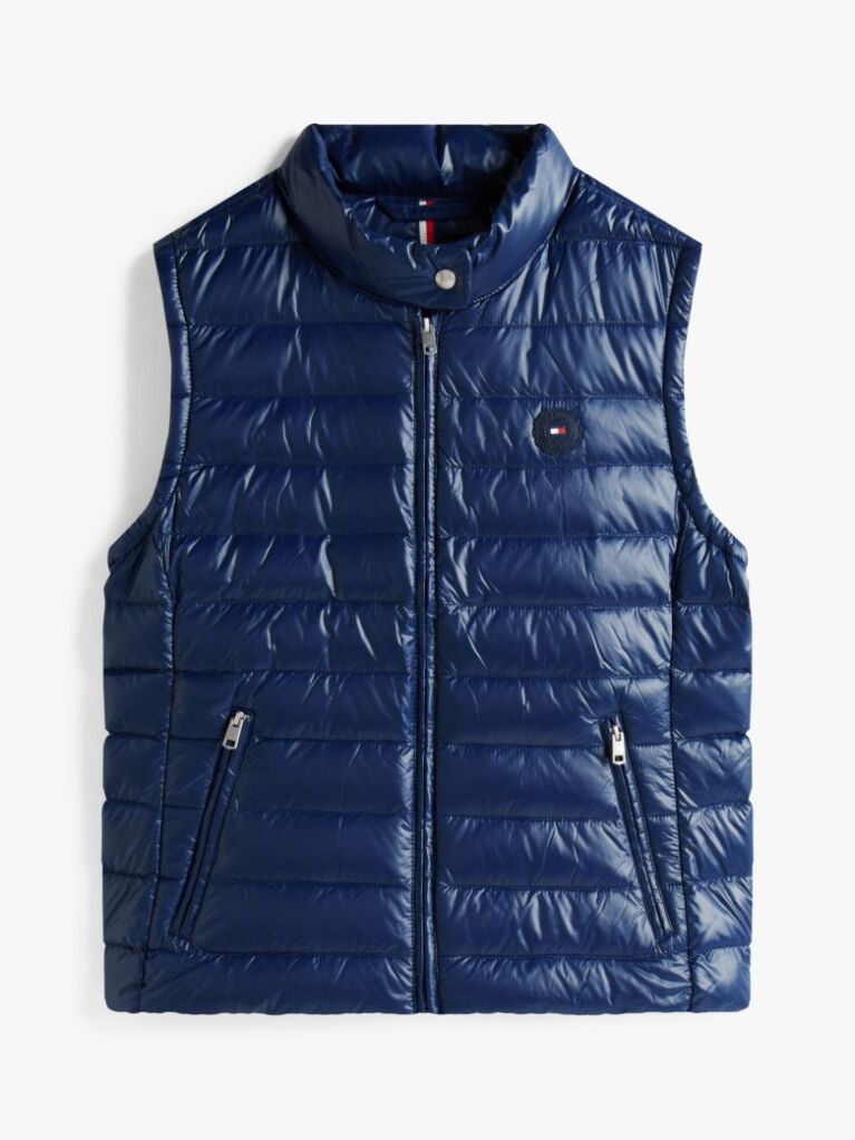 Blue Vesta Ultra Light Cu Guler Rotund La Baza Gatului  Femei