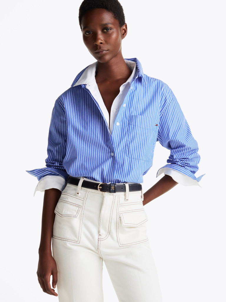 Multi Camasa Oversized Din Poplin  Femei