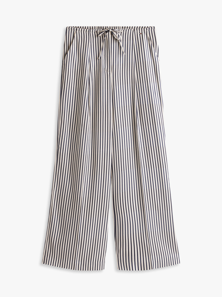 Multi Pantaloni Cu Picior Larg Din Twill  Femei