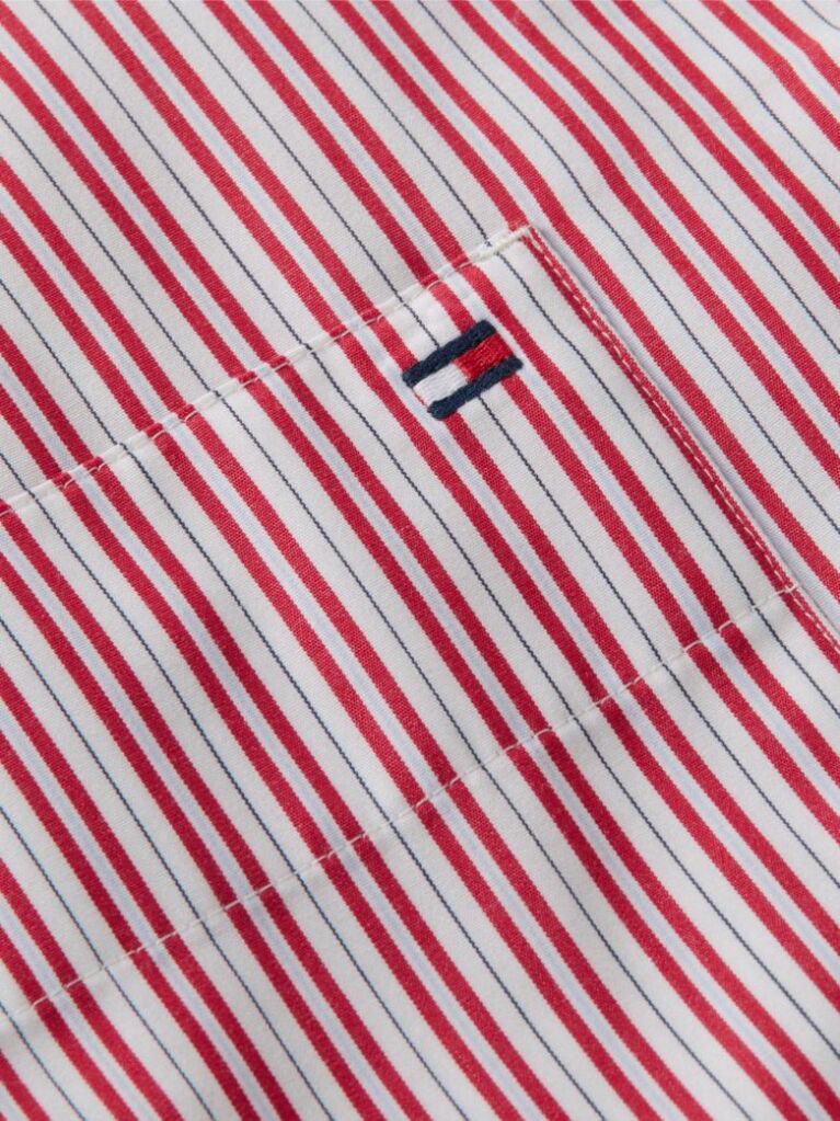Multi Camasa Din Poplin Cu Broderie In Forma De Steag Si Croiala Larga  Femei